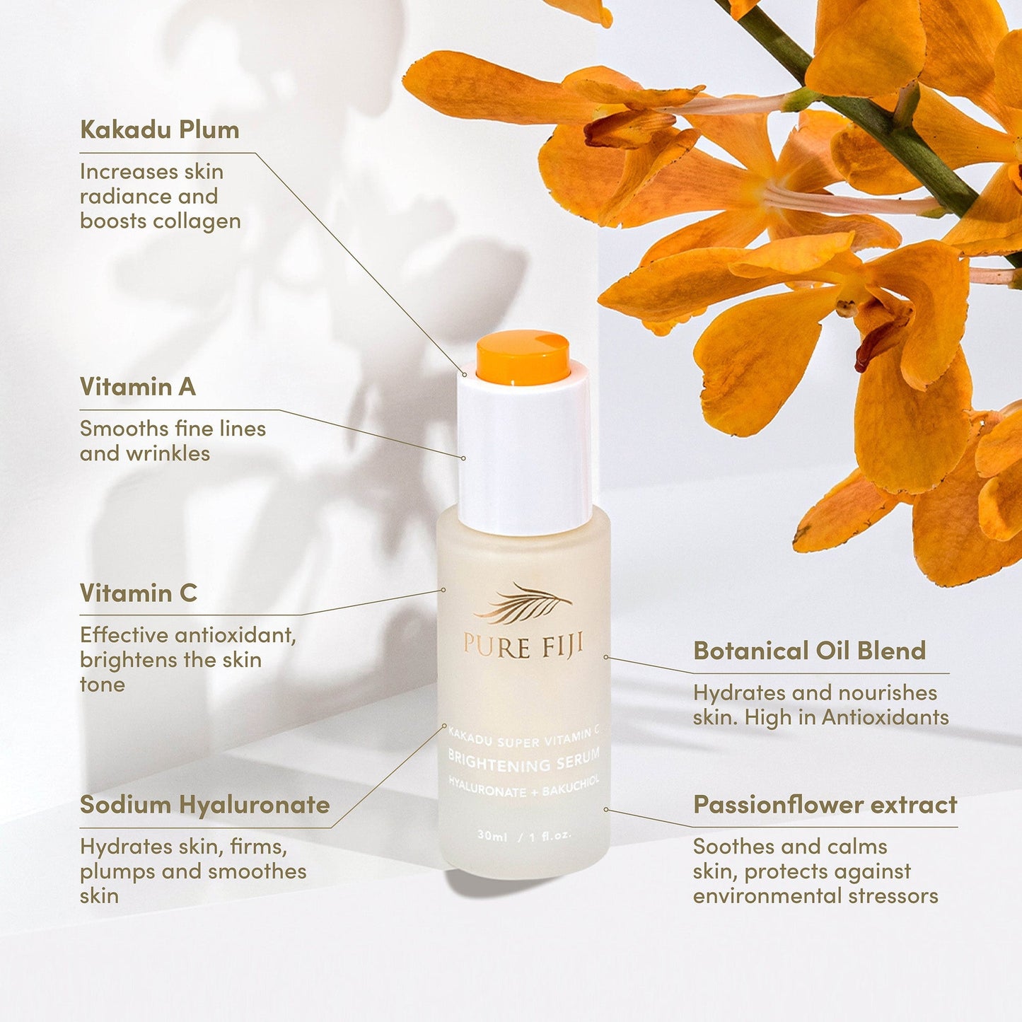 Kakadu Super Vitamin C Brightening Serum with Hyaluronate + Bakuchiol